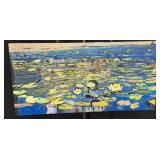 Water Lilies on Canvas by DePierre