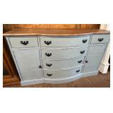 Painted Bow Front Sideboard/Buffet