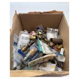 Box Lot of Brass Fittings & Etc.