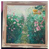Wildflower Garden Path Painting by DePierre