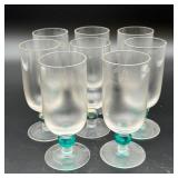 Stemware with Turquoise Ball Stems