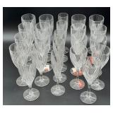Large Collection of Crystal Stemware