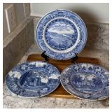 Collection of Blue & White Plates (3) ~ Shenango,