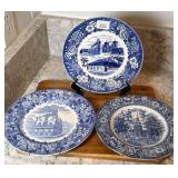 Collection of Blue & White Plates ~ Liberty Blue,