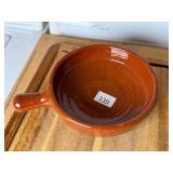 Terracotta Glazed Skillet w/Handle