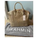 NWT Brahmin Large Duxbury Satchel in Opal