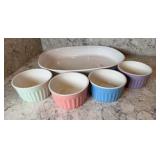Pastel Ceramic Ramekin & Corningware Baking