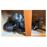 Assorted Cookware Kitchen Cabinet
