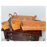 (4) Longaberger Baskets