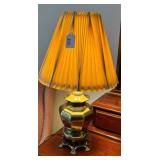 Hollywood Regency Style Brass Ginger Jar Lamp