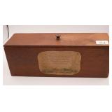 Primitive Wooden Box w/Lid