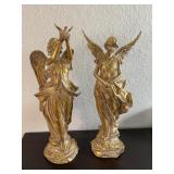 Biltmore Gilded Angel Figurines (2)