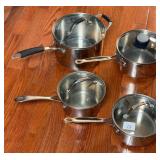 Assorted Collection of Stainless Cookware w/Lids