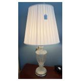 Hollywood Regency Crystal Table Lamp