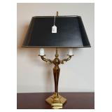 Neoclassical Style Brass Bouillotte Table Lamp