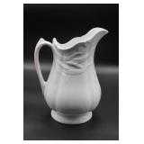 White Ironstone Creamer Pitcher Burgess &