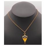 1974 High School Senior Class Charm & Necklace