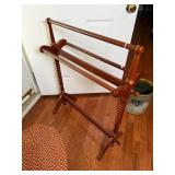 Vintage Wooden Quilt Rack