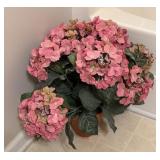 Faux Pink Hydrangea Arrangement