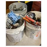 (3) Buckets of Misc. Electrical, Plumbing & Etc.