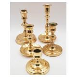Collection of Vintage Baldwin Brass Candlestick