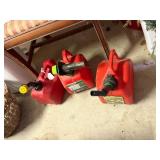 (3) Red Gas Cans