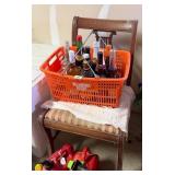 Williamsburg Pottery Shopping Basket & Chair