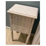 Shabby Chic Distressed White Accent Table