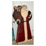 Hand Painted Wooden Santa