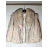 Strouss Fox Fur White Jacket