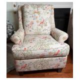 Craftmaster Traditional Floral/Bird Wing Back