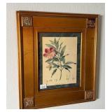 Botanical Print Rhexia Speciosa Framed