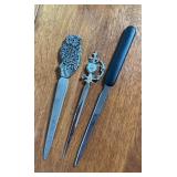 Collection of Letter Openers (3)