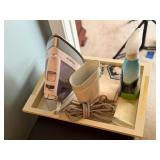 Iron/Ironing Board and Contents of Tray
