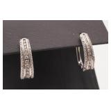 10kt White Gold Multi Row Diamond ? Accent