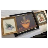 Still Life of Fruit Print, Fruit Salad Needlepoint
