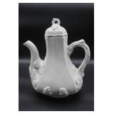 Red Cliff Ironstone Embossed Teapot