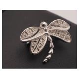 Sterling Silver Dragonfly Brooch