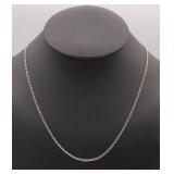 Vintage Fine Sterling Curb Link Chain Neclace