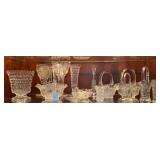 Assorted Clear Glass Tableware Lot