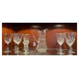 Crystal Water Set and Toothpick Holder