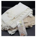 Assorted Linens, Table Cloths, Hand Towels & Etc.