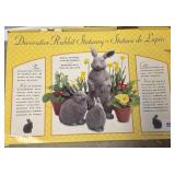 Decorative Rabbit Statuary in Box