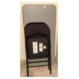 (2) Folding Chairs and Small Folding Table