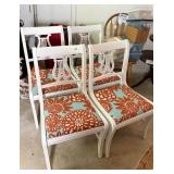 Duncan Phyfe Style Lyre Back Dining Chairs