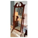 Chippendale Style Full Length Cheval Mirror