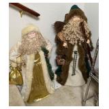Pair of Collectible Old World Father Christmas