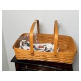 Longaberger Gathering Basket w/extra Liners