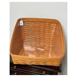 Longaberger Book Keeper Basket w/Plastic