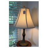 Dark Bronze Finish Lamp w/Shade
